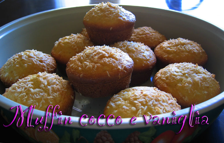 Muffin cocco e vaniglia